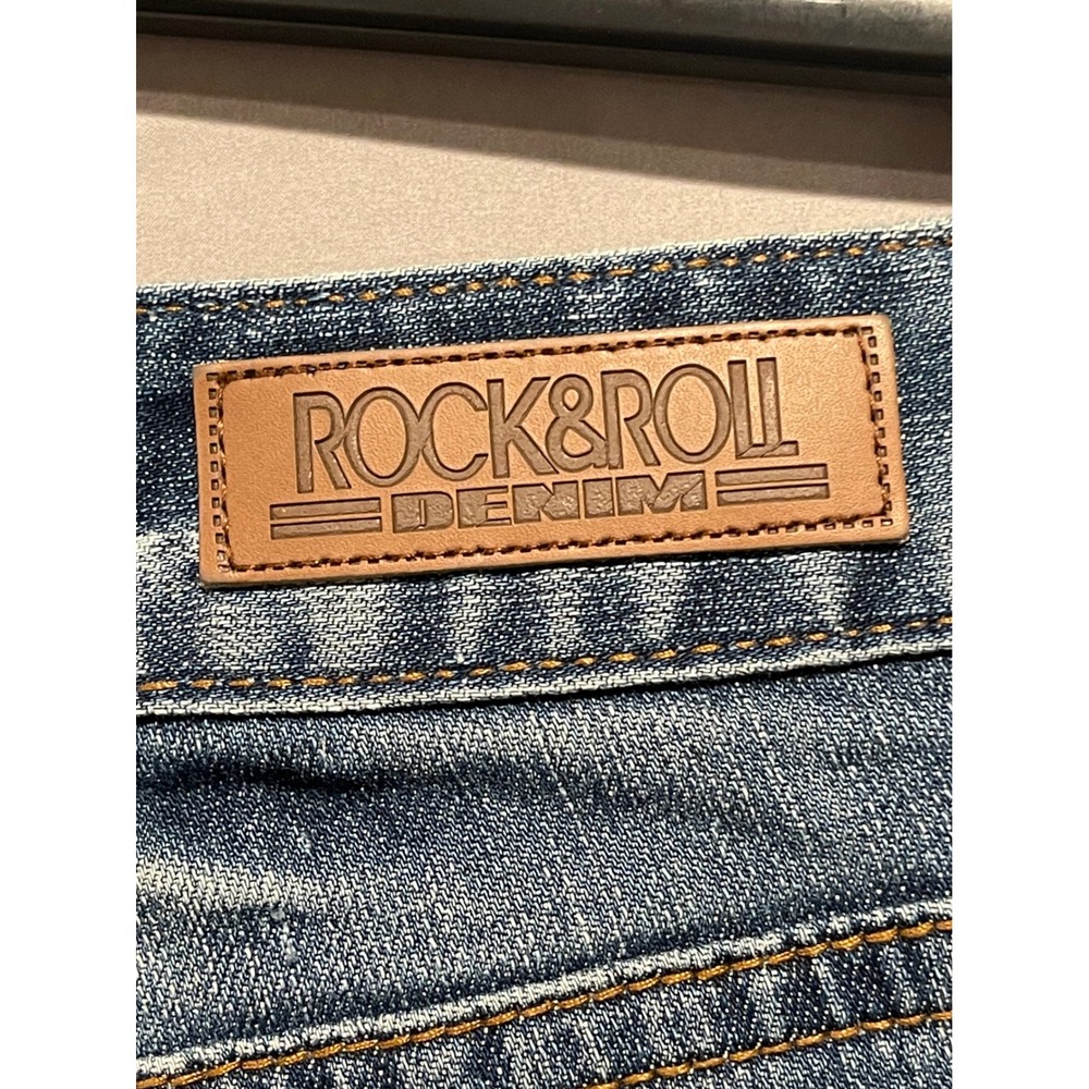 Rock & Roll Denim Boyfriend Womens Bootcut Jeans Western 25x36(actual 34.5) - Picture 3 of 10